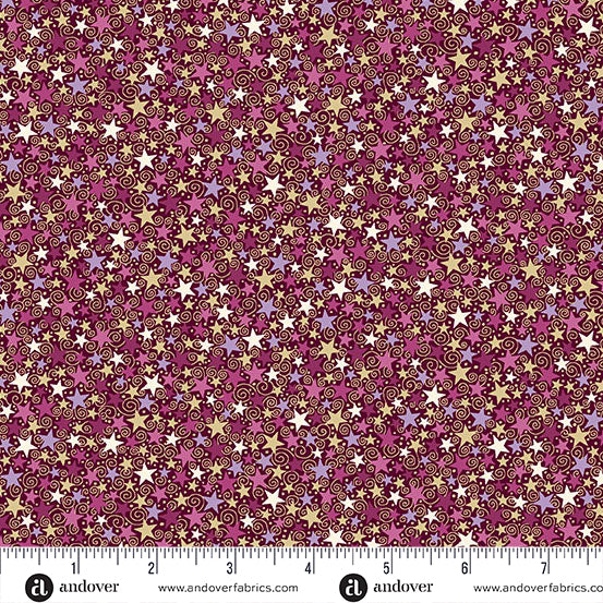 Makower UK - Luna - Star - MU-074-R (1/2 Yard)