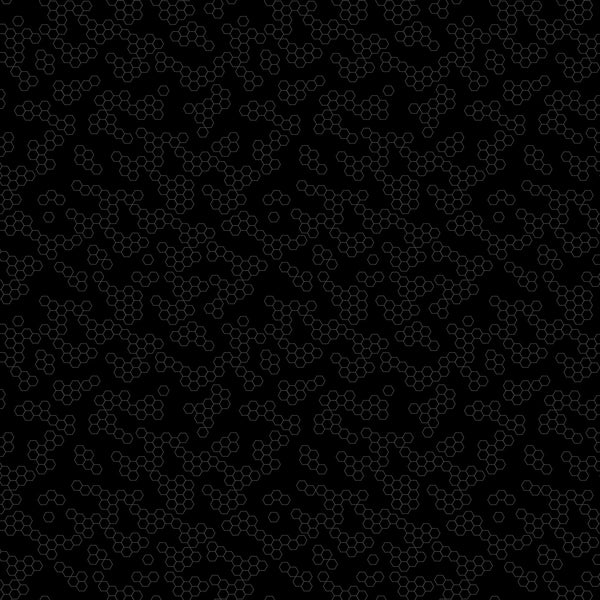 FIGO - Dusk - Hexies - 92046-99 (1/2 Yard)