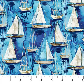 Remnant - Northcott - Sail Away - DP24164-44 (14" x WOF)