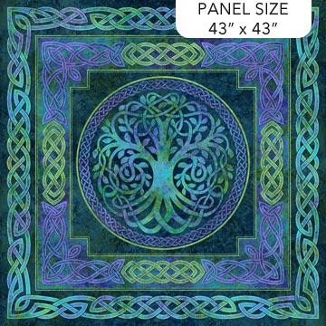 Northcott - Stonehenge - Celtic Roots - Panel - 43" x 43" - DP27270-49 (per panel)