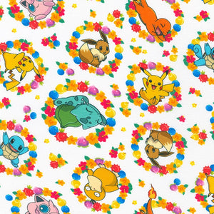 The Pokemon Co - Sunny Days Pokemon - AOPD-21306-1 WHITE (1/2 Yard)