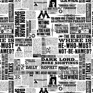 Harry Potter - Wizarding World Headlines - CAM23800120-01 (1/2 Yard)